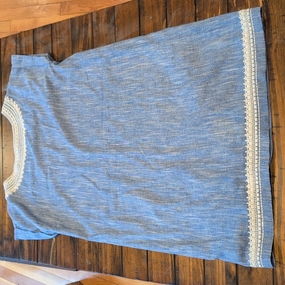 Roller Rabbit Chambray Embroidered Shift Dress - Picture 7 of 7